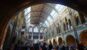 Hope the blue whale skeleton suspended above visitors in Hintze Hall at London's Natural History Museum